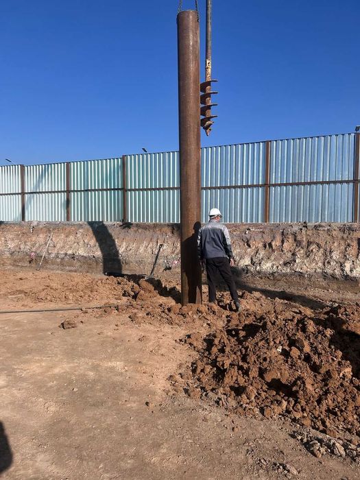 Лидерное бурение буронабивные сваи!