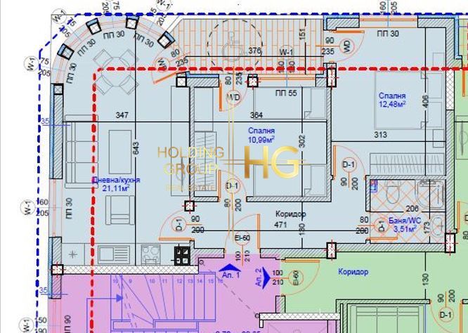 Продава се Тристаен апартамент в Варна, Център - 89 кв.м за 2661 €/кв.м - Снимка #4