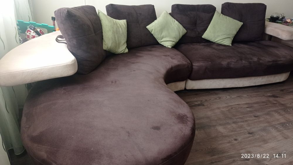 Диван ъглов и фотьойл