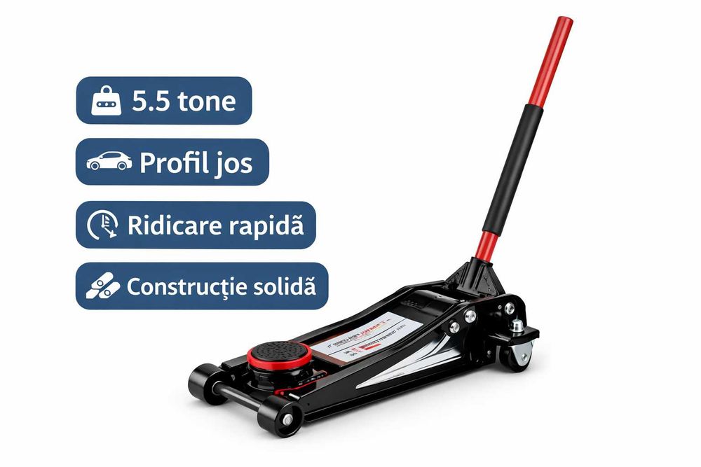 Cric hidraulic 5.5 tone auto profil jos profesional