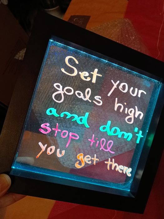 Led neon effect frame