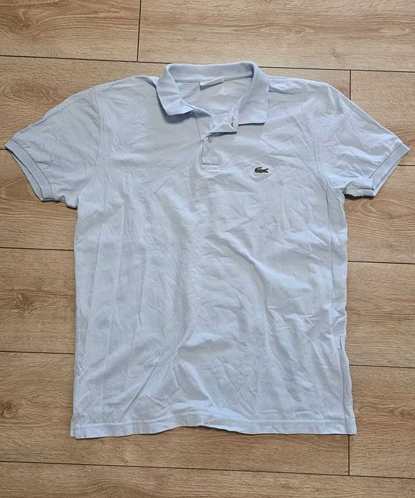 Tricou polo Lacoste, bleu, barbati , mărimea XL