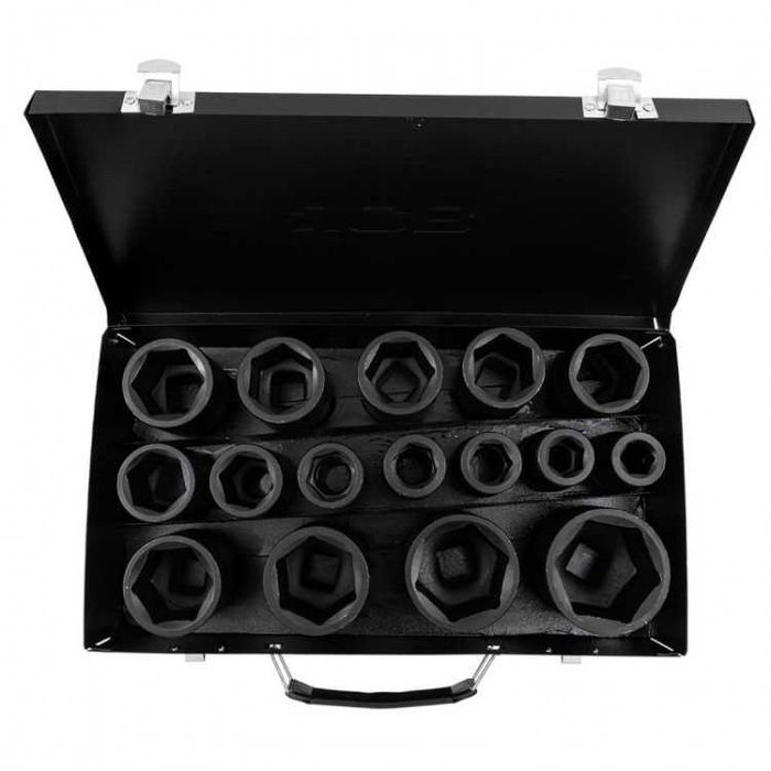 НЕМСКИ Комплект Ударни Вложки 16 Части 1/2″ JCB + Подарък ЛЕД ФЕНЕР