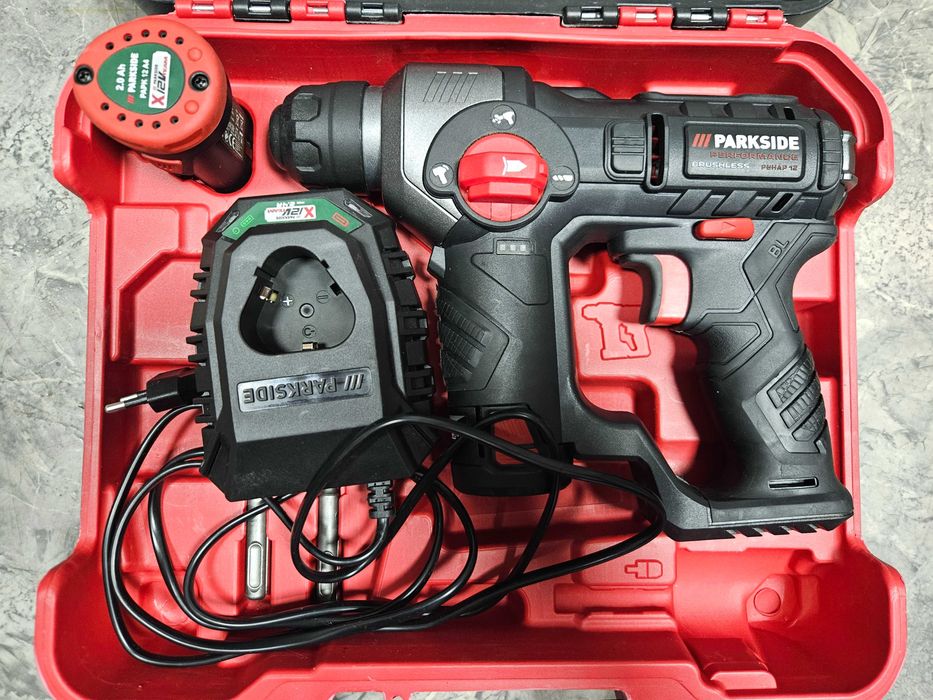 Rotopercutor cu acumulator fără perii PARKSIDE Performance PBHAP 12 A1, cu baterii si încărcător