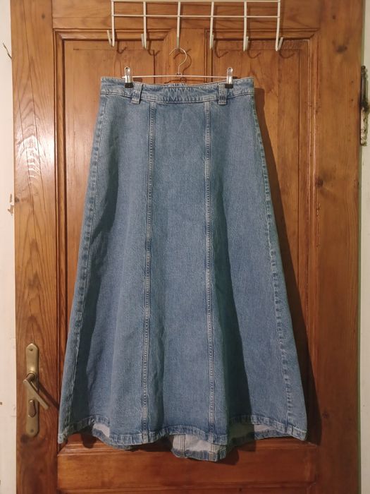 Дълга дънкова пола Zara
