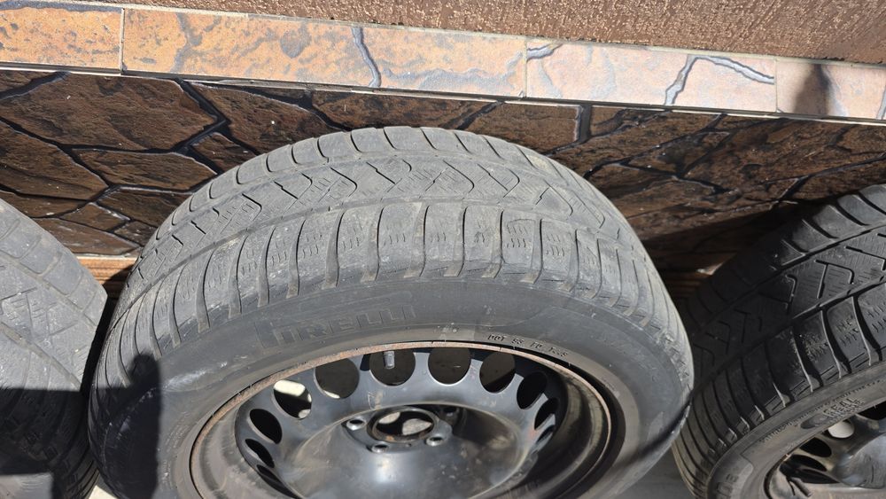 Jante de otel 16" prindere 5x112 + capace Audi
