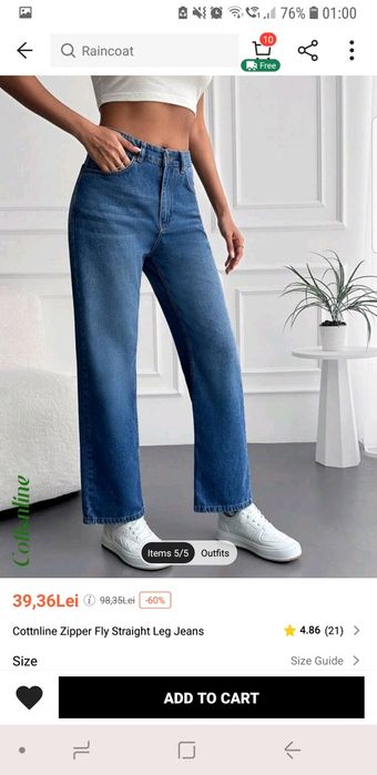 Blugi S drepți dama