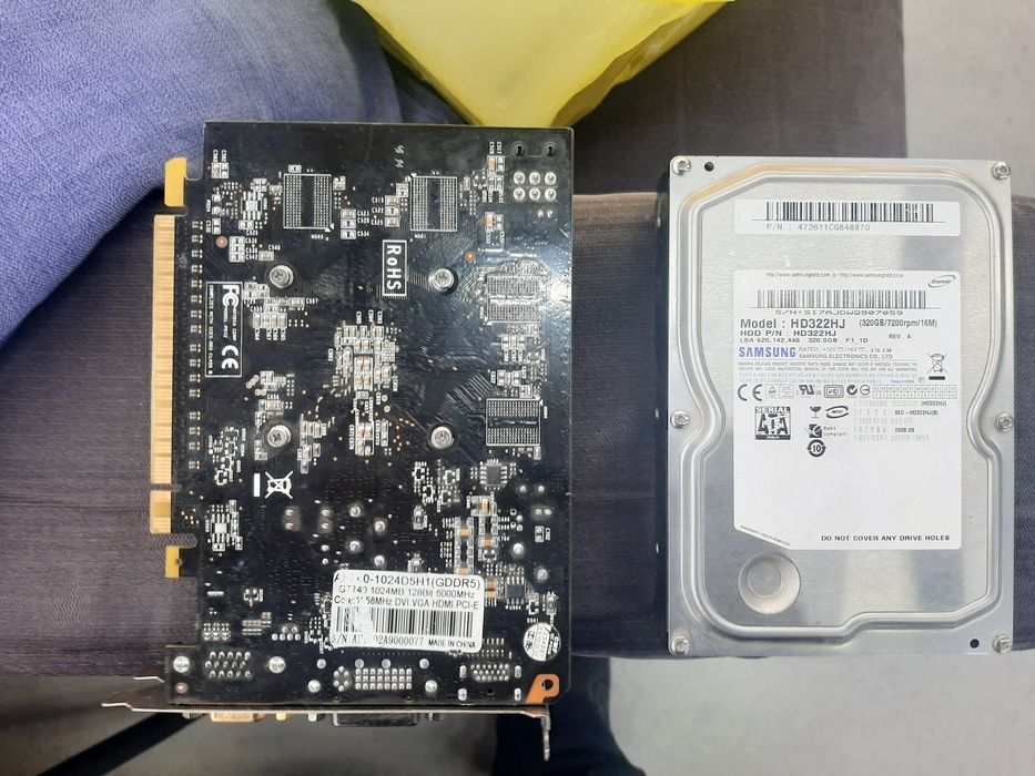 Видеокарта 1гб, жёсткий диск 320гб