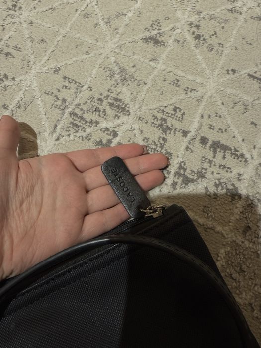 Шоппер лакоста черного цвета