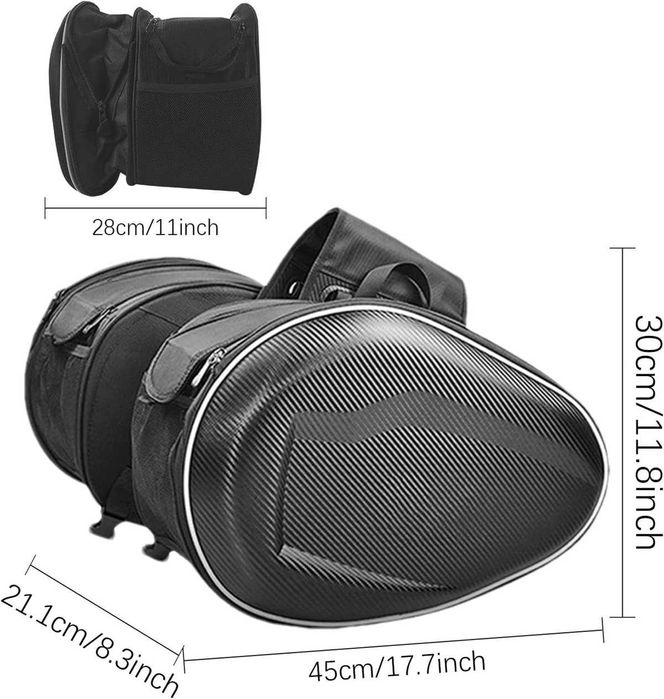 Странични Чанти/Дисаги за мотоциклет - 36/58 литра.