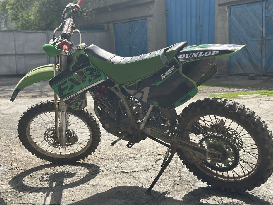 Мото kx125 с 250 кубовым двигателем