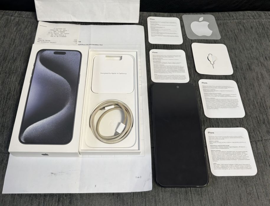 КАТО НОВ 256GB iPhone 15 Pro Max A1 Гаранция 2025 Blue | Син