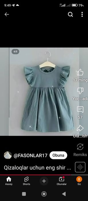 Detiski koʻynaklar yangi