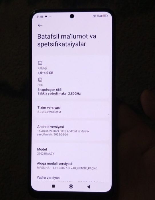 Redmi not 12 128/4+4