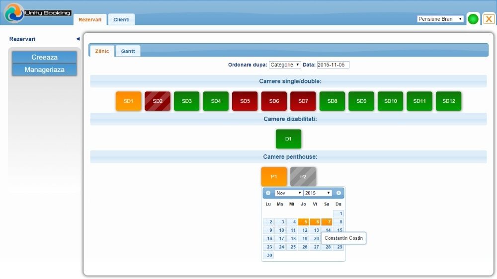 Sistem complet pensiune hotel echipamente si soft receptie+restaurant