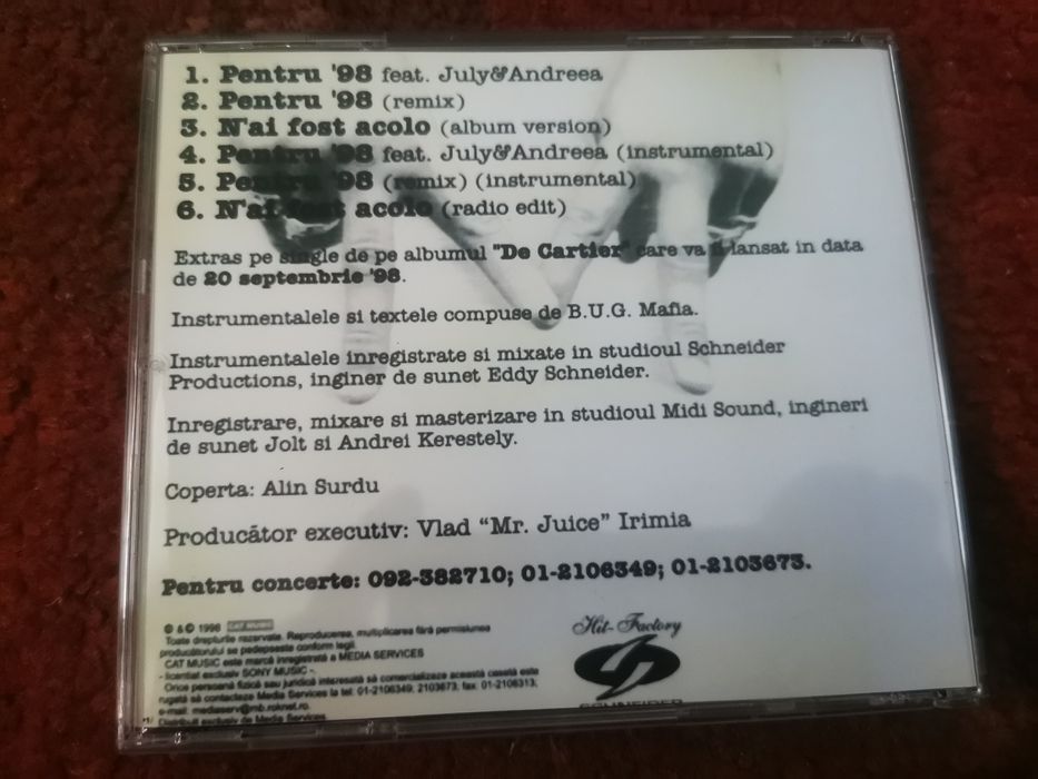 Cd Bug Mafia Pentru 98