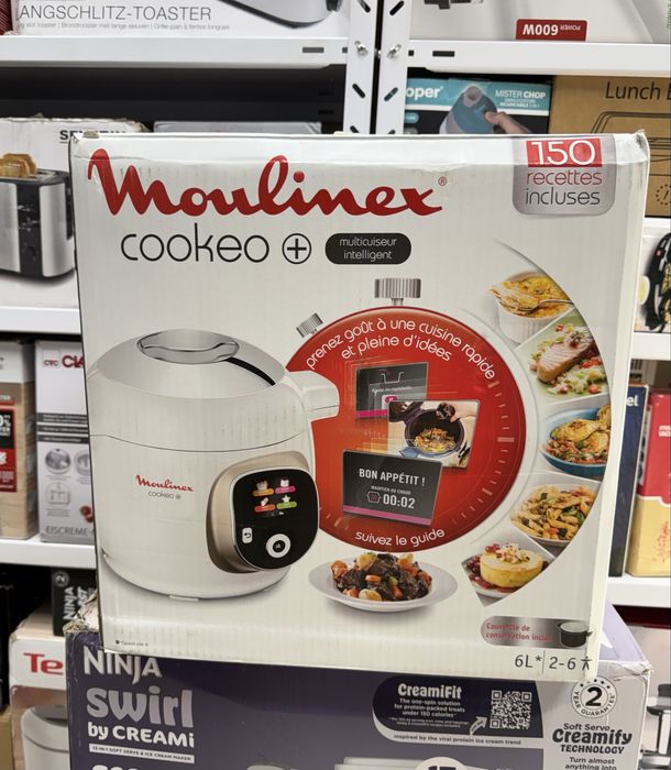 Мултикукър Moulinex Cookeo+ 6L (CE85CA10) 150 Рецепти