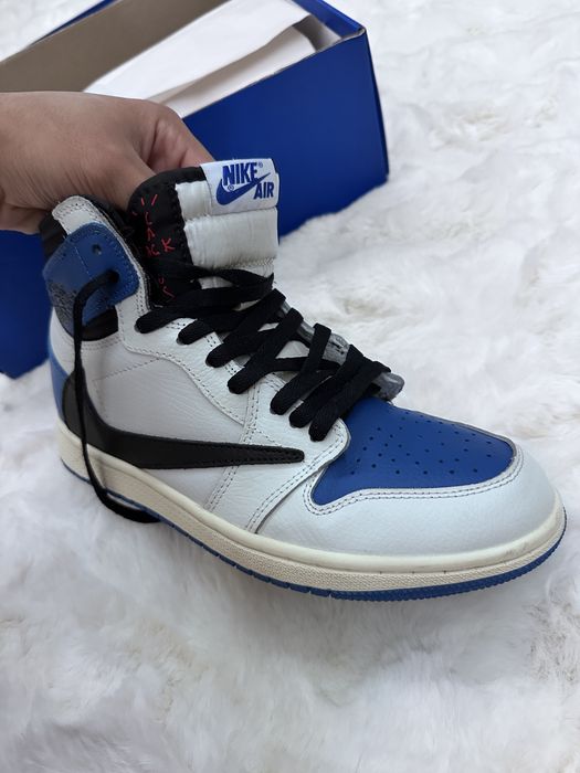 Кроссовки Nike Air Jordan 1 x Travis Scott x Fragment
