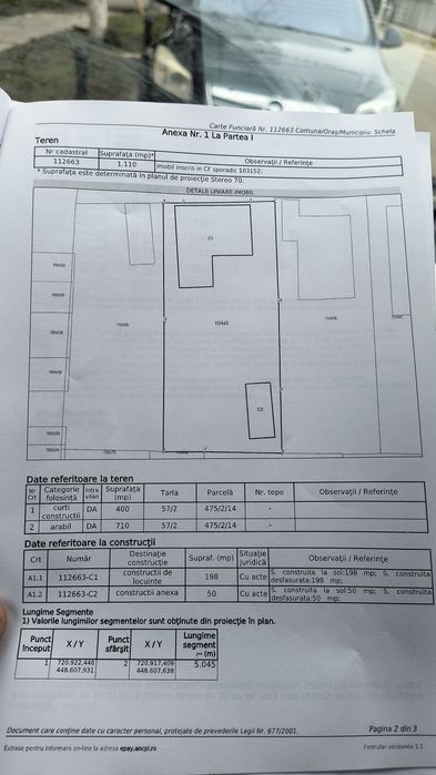 Vând casă com Schela central
