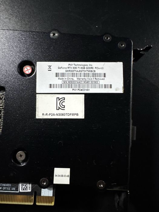 Видеокарта Geforce 3060 TI