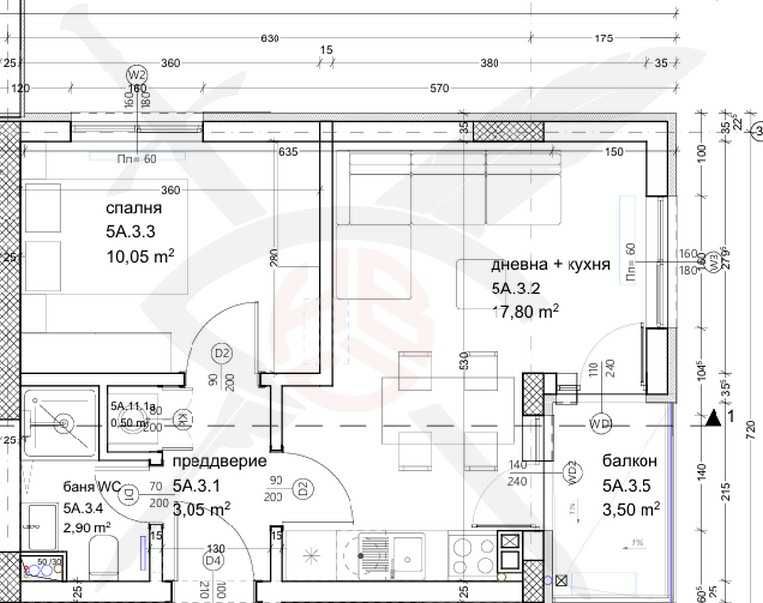 Продава се Двустаен апартамент в Варна, Кайсиева градина - 54 кв.м за 1389 €/кв.м - Снимка #1