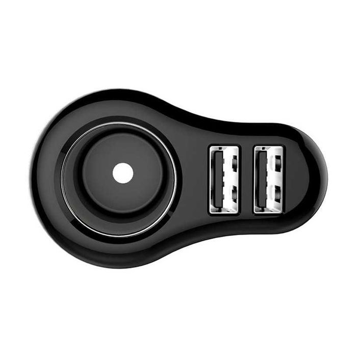 зарядно за автомобил с 2xUSB, 12-24V, 1x гнездо за запалка
