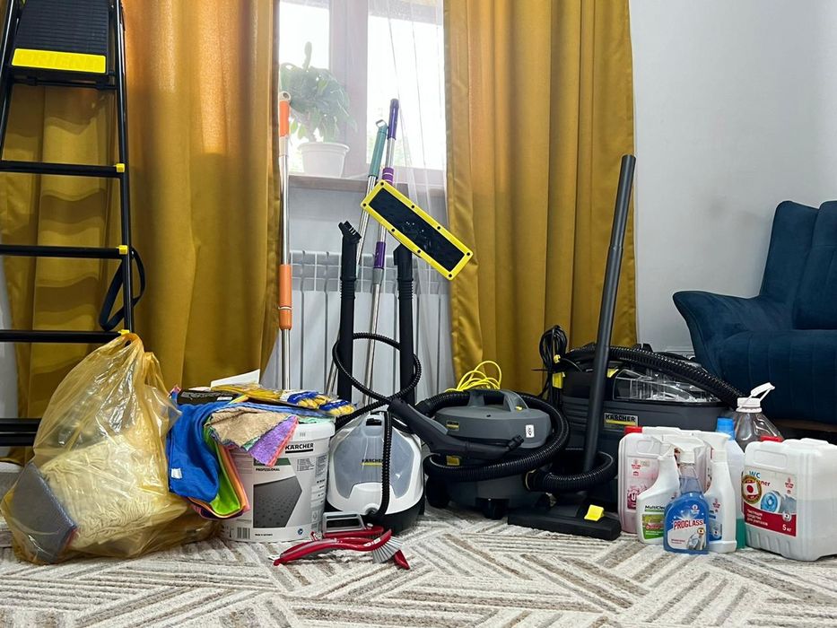 Клининг Алматы. Уборка генеральная влажная профессиональная