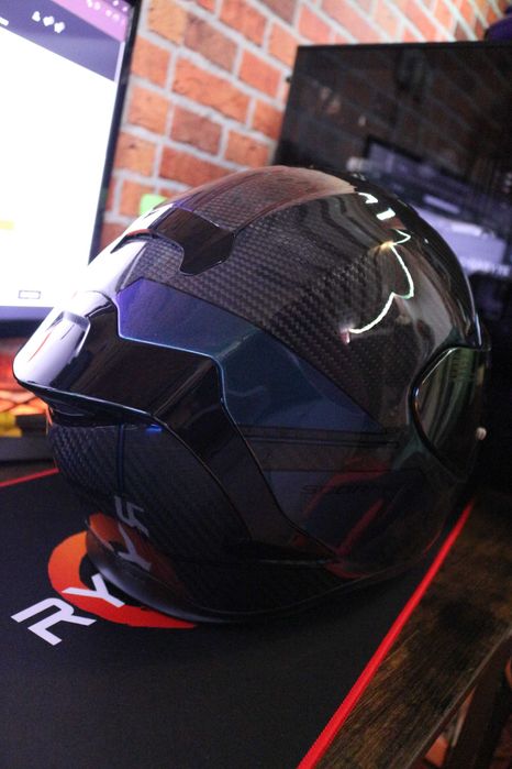 Casca Scorpion Exo R1 Evo Carbon Air Rally Black/Chameleon S-M