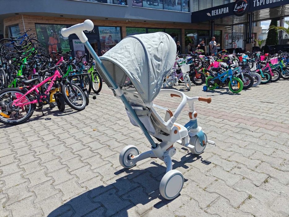 BYOX Детска триколка COMPACTO 4в1 син