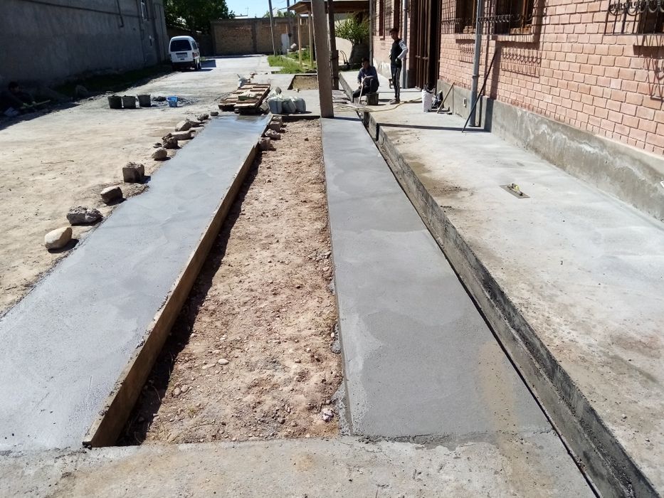 Стяшка бетон ишларини киламиз