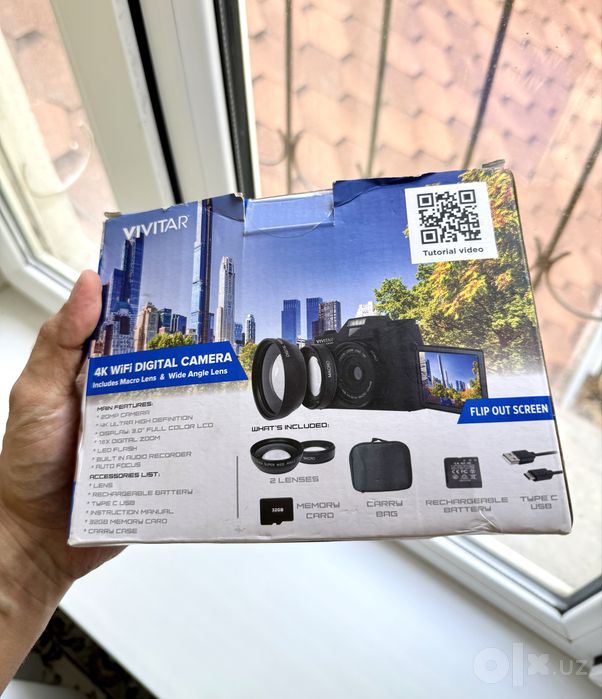 Vivitar 4K Wi-Fi Digital Camera 20MP | Новая | Привезена из США