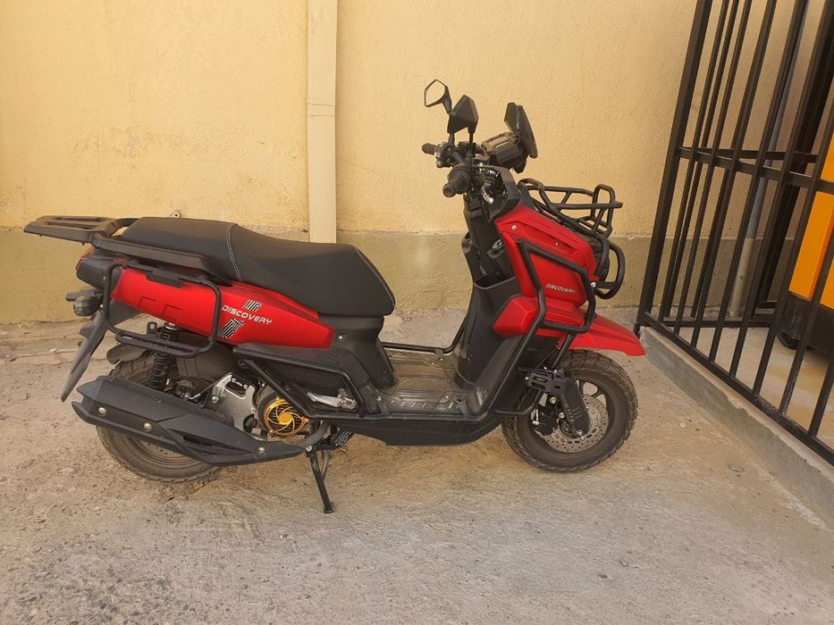 TANK skuter benzinli qizil