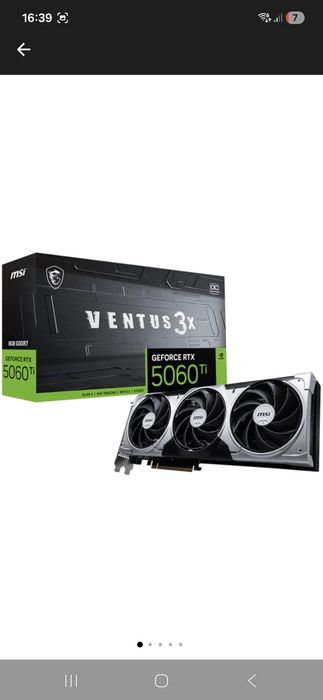 Placa video MSI Ventus RTX5060TI 3X OC