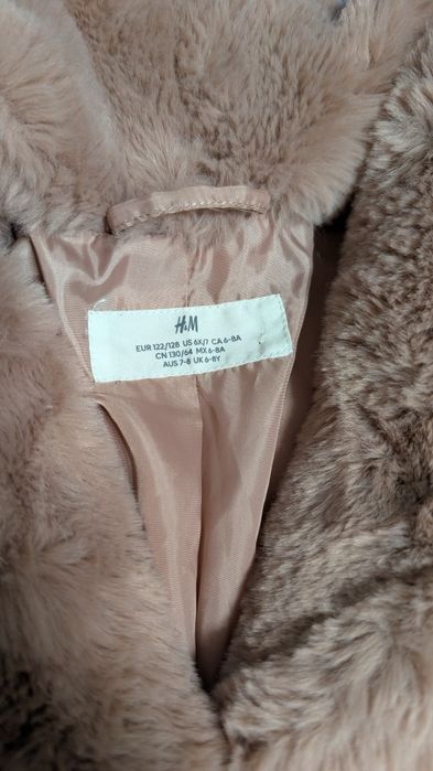 Haina blana fete H&M nouă nr. 122/128 (6-8 ani)