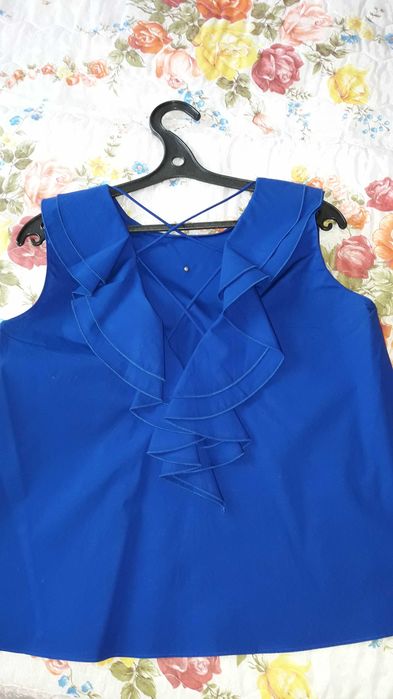 Нарядная блузка Zara c бусинами