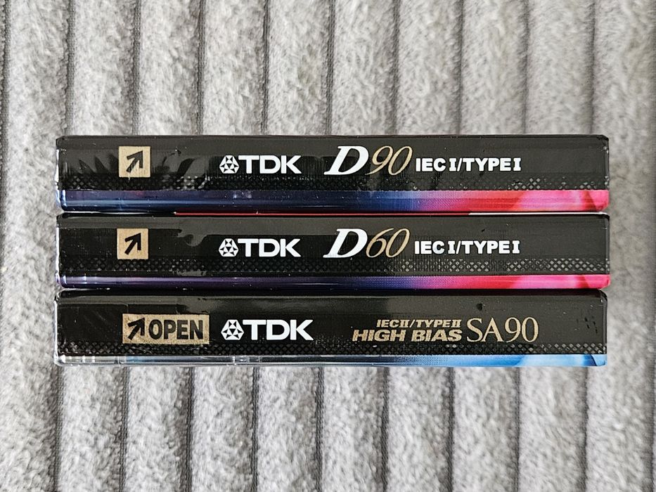 3 Casete Audio TDK D60-90 SA90 Japan