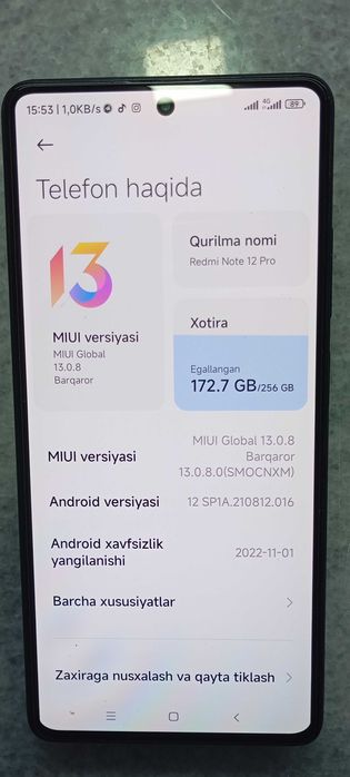 Redmi 12 pro 5G.