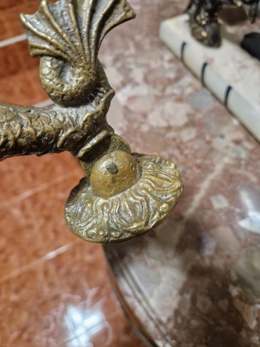 Старо Рядко антикварно бронзово чукало за врата