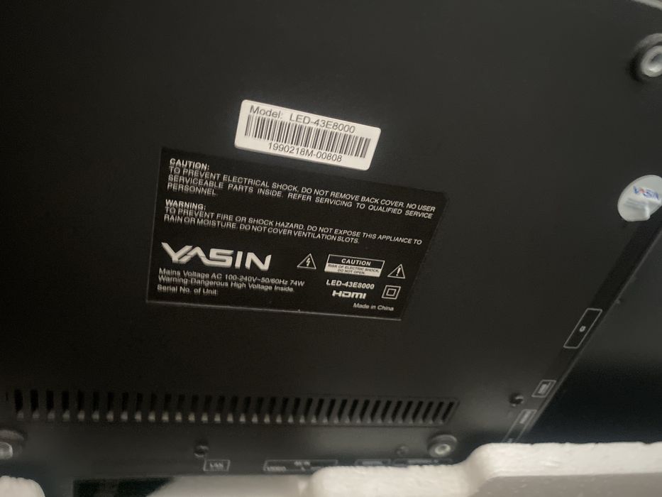 Телевизор Yasin