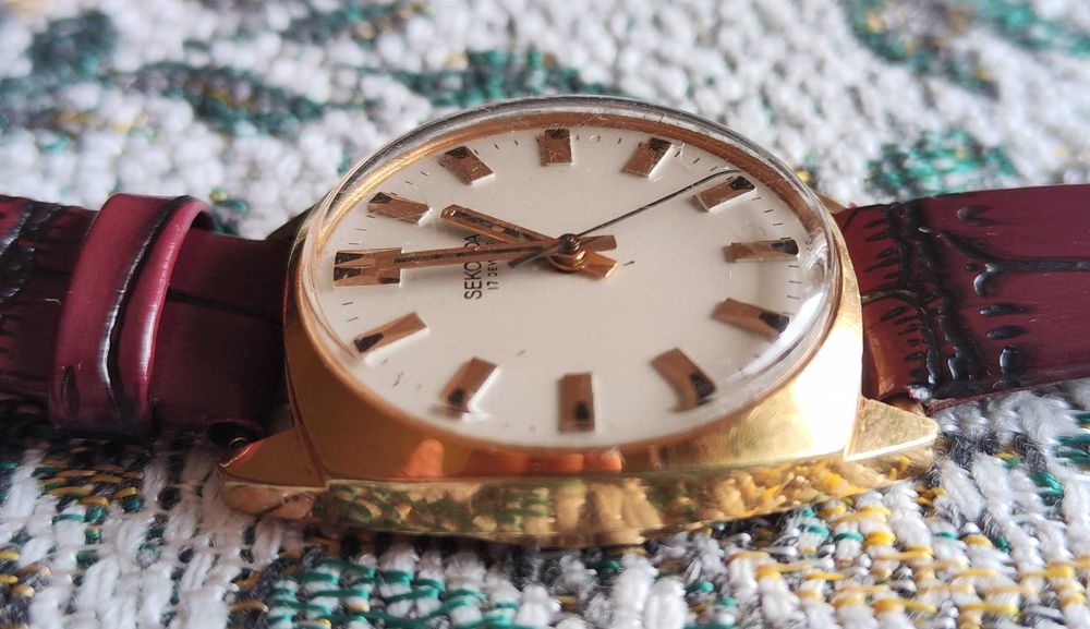 Мъжки часовник Секонда/Ракета Sekonda 17 jewels Позлатен 20 микрона