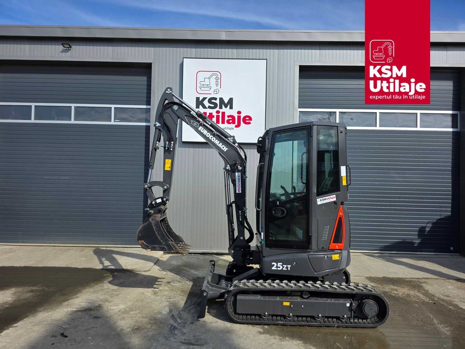 Mini Excavator 2.5t Eurocomach 25ZT | Nou, Coadă Zero, Tractabil B+E | Hidraulică Rexroth | Vânzare și Leasing B2B