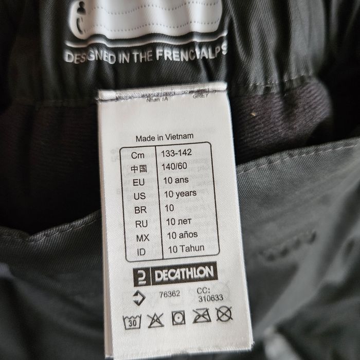 Pantaloni impermeabil ski copii 10 ani Wedze