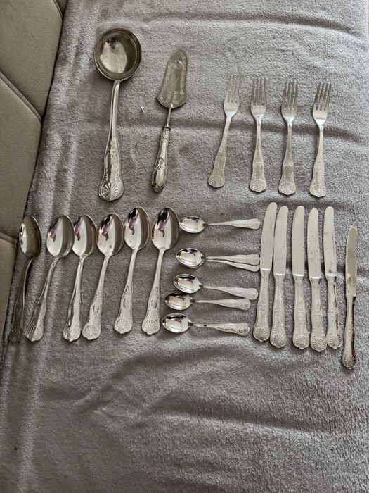 Set Tacâmuri Vintage Argint Masiv 800 Germania - Model Imperial Kings Pattern