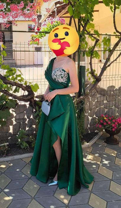 Rochie lungă de ocazie din taftă