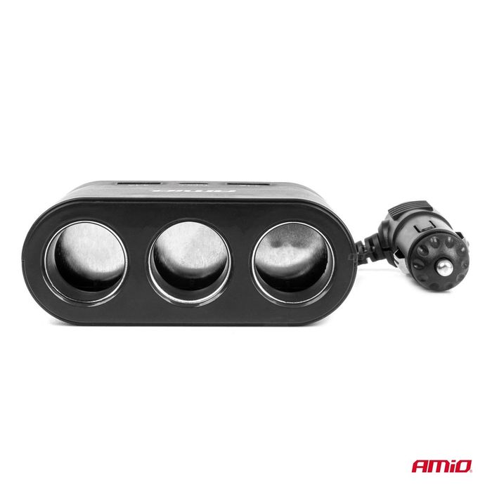 разклонител за запалка с зарядно устройство 2x usb-a 1x usb-c 12v ...