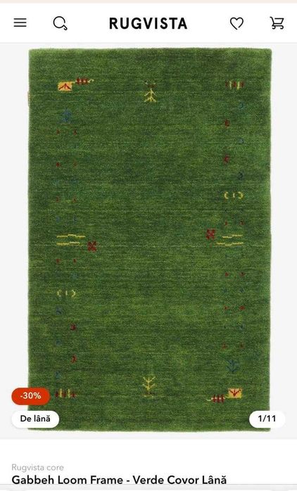 Covor verde Lana Rugvista