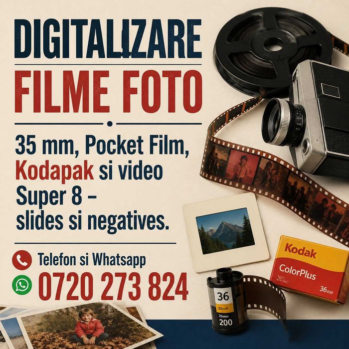Prelucrare/restaurare/editare fotografii - digitalizare filme foto