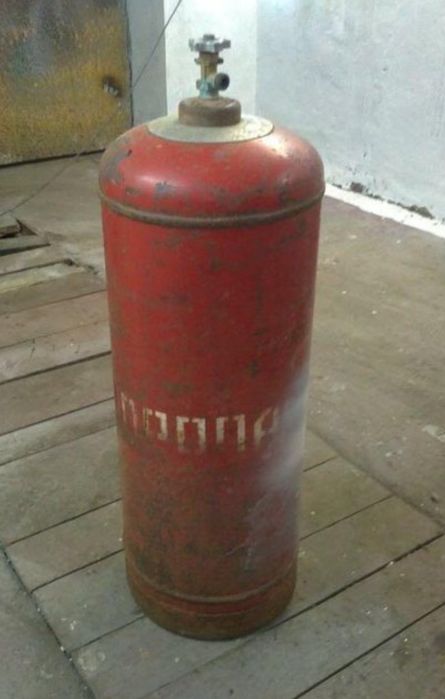 Газовый балон обмен на маленький