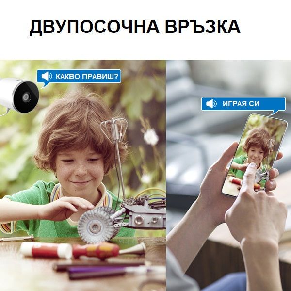 Водоустойчива WIFI/IP охранителна FULL HD камера нищно виждане/SMK007/