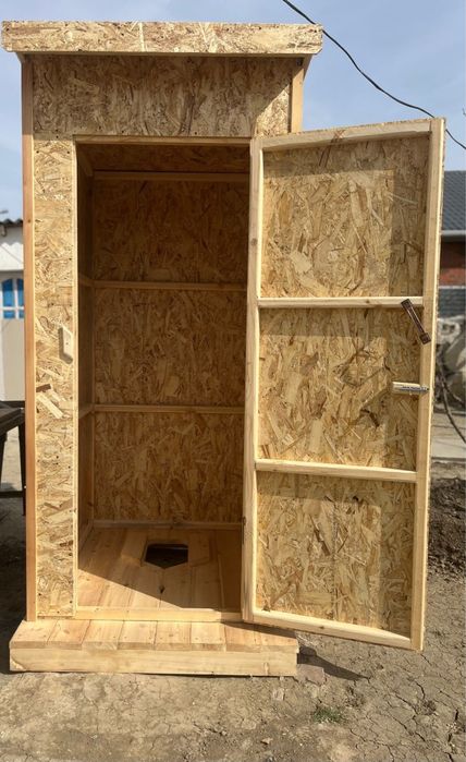 ОСБ- дан, агаштан туалет